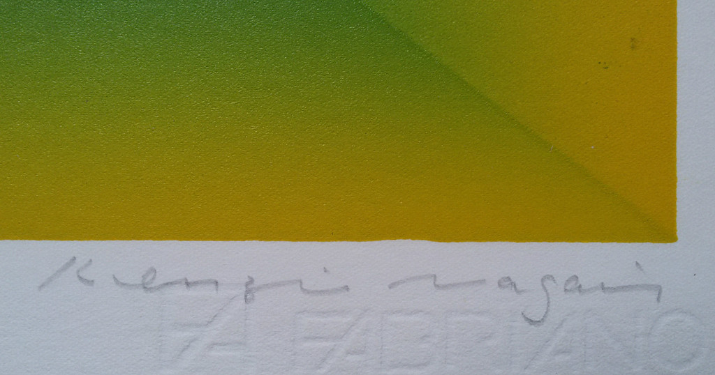 Kenji Nagai - Harmonisch abstract, zeefdruk (groot) kopen? Bied vanaf 75!