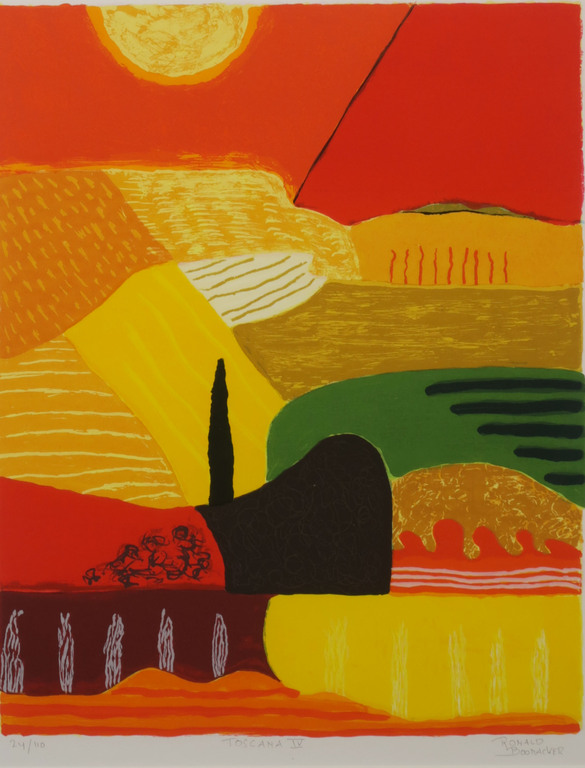 Ronald Boonacker: Zeefdruk, Toscana IV - Ingelijst kopen? Bied vanaf 40!