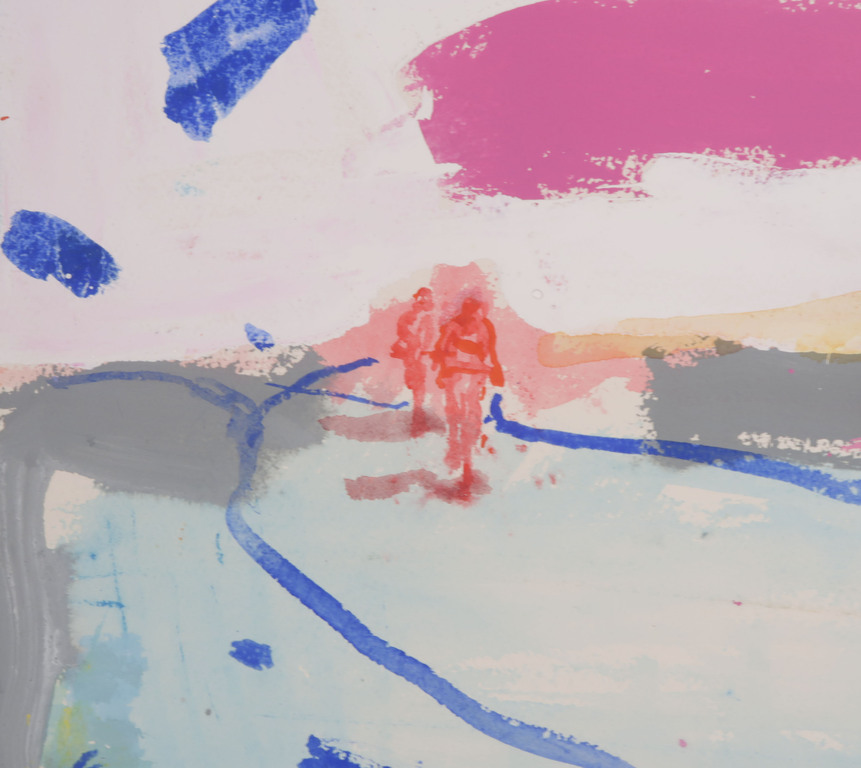 Jan van Diemen: Gouache, Wielrenners kopen? Bied vanaf 80!