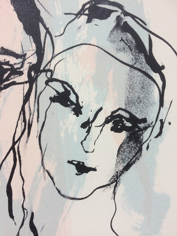 Ernesto Treccani - dubbelportret - lithografie - gesigneerd kopen? Bied vanaf 40!
