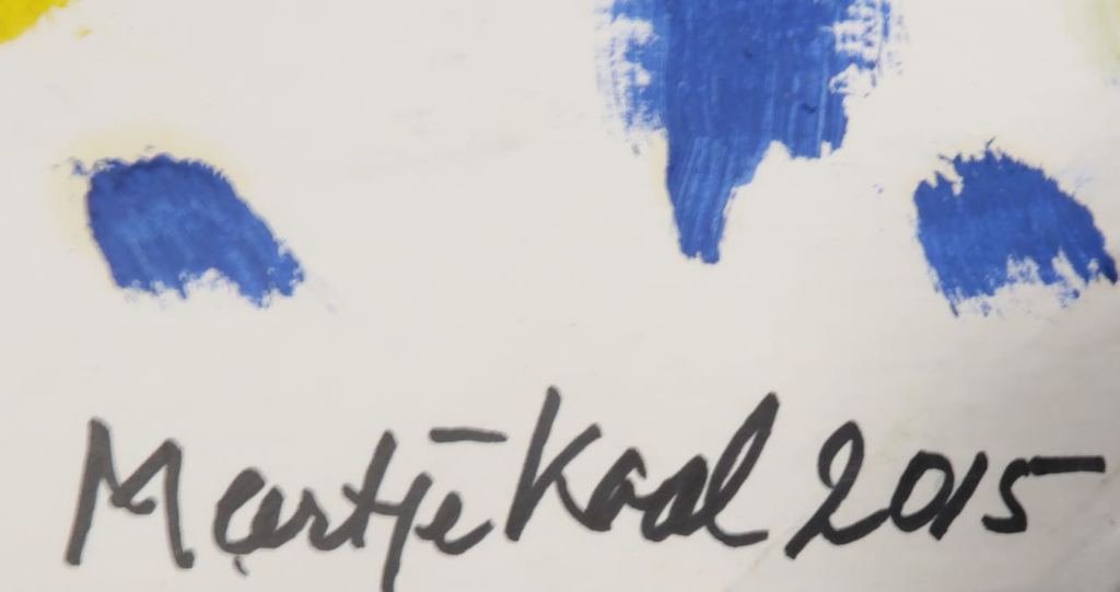 Lot met 4x olieverf en collage van Meertje Kaal kopen? Bied vanaf 1!