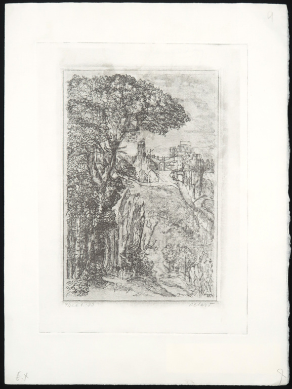 Gerard Bellaart: Ets, Landschap studie kopen? Bied vanaf 1!