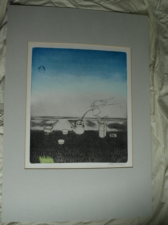 Sjoerd Bakker : Ets & aquatint – Tea for 2 – gesigneerd – 1974 kopen? Bied vanaf 50!