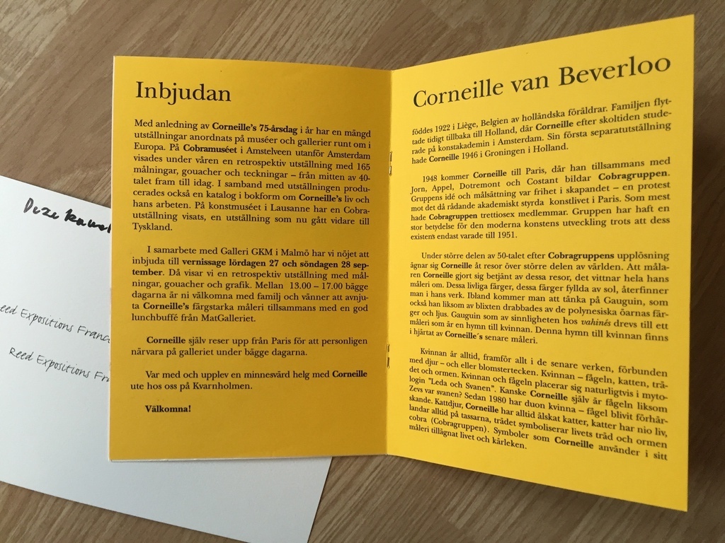 2 x Corneille zeefdruk/ litho 1997 en 2003 kerst kaart kopen? Bied vanaf 1!