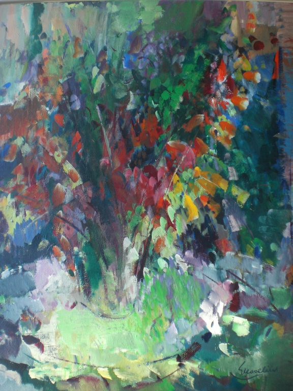 Jacques Wesselius: Bloemen, olieverf op doek kopen? Bied vanaf 275!