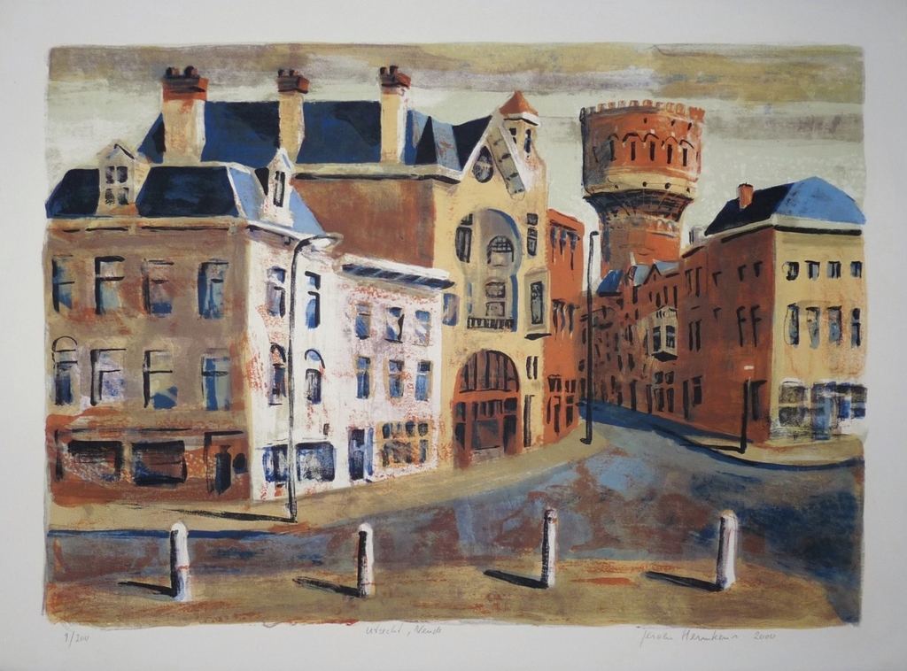 Jeroen Hermkens: Kleurenlitho, Utrecht Neude kopen? Bied vanaf 100!