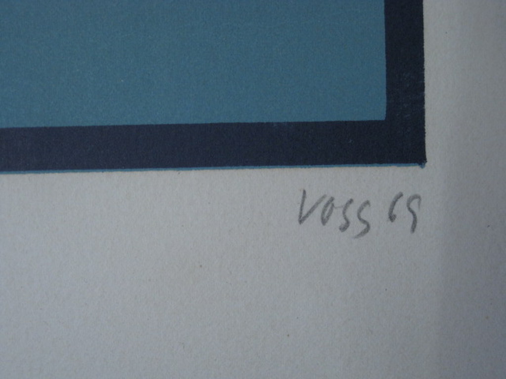 Duitse 2D kunstenaar Jan Voss 1936 gesigneerde Litho 131/190 uit 1960 kopen? Bied vanaf 1!