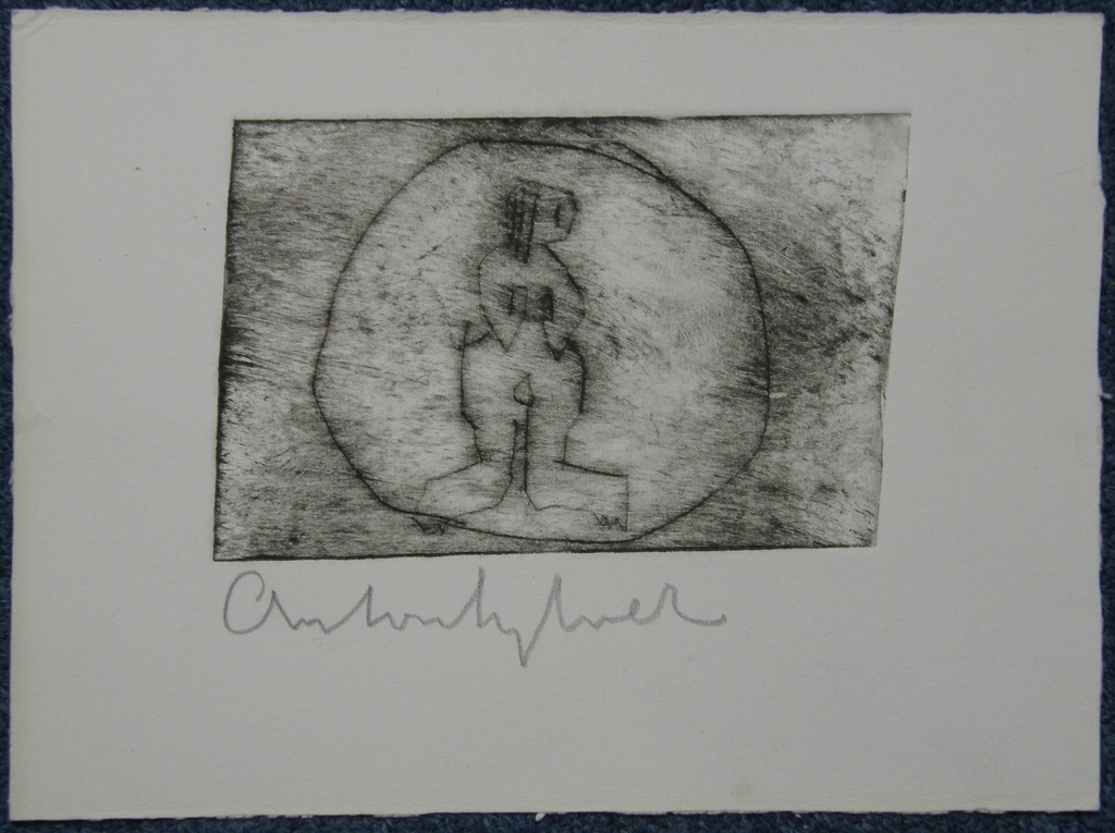 Anton Heyboer: Ets, potlood gesigneerd verkocht voor € 85!