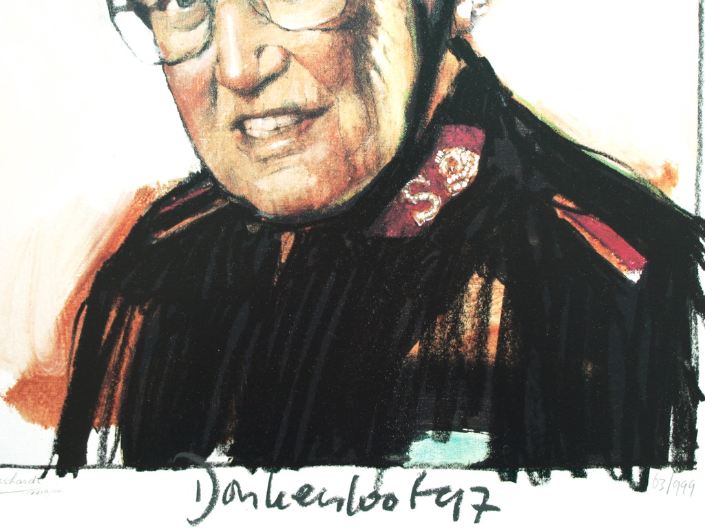 Peter Donkersloot : Litho , Majoor Bosshardt – gesigneerd – 1997 kopen? Bied vanaf 1!