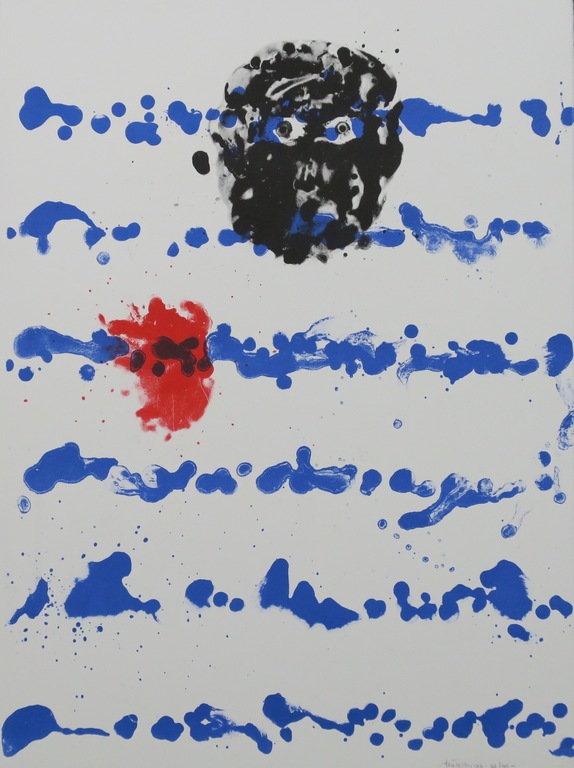 Jef Diederen: Litho, Zonder titel (zwart gezicht) kopen? Bied vanaf 35!