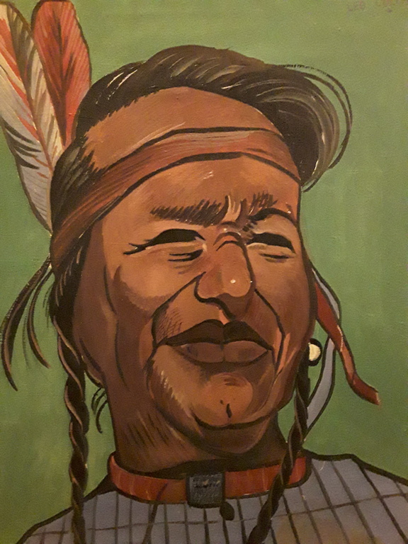 Leo Collard - Leo Collard,indiaan,olie op doek kopen? Bied vanaf 1!