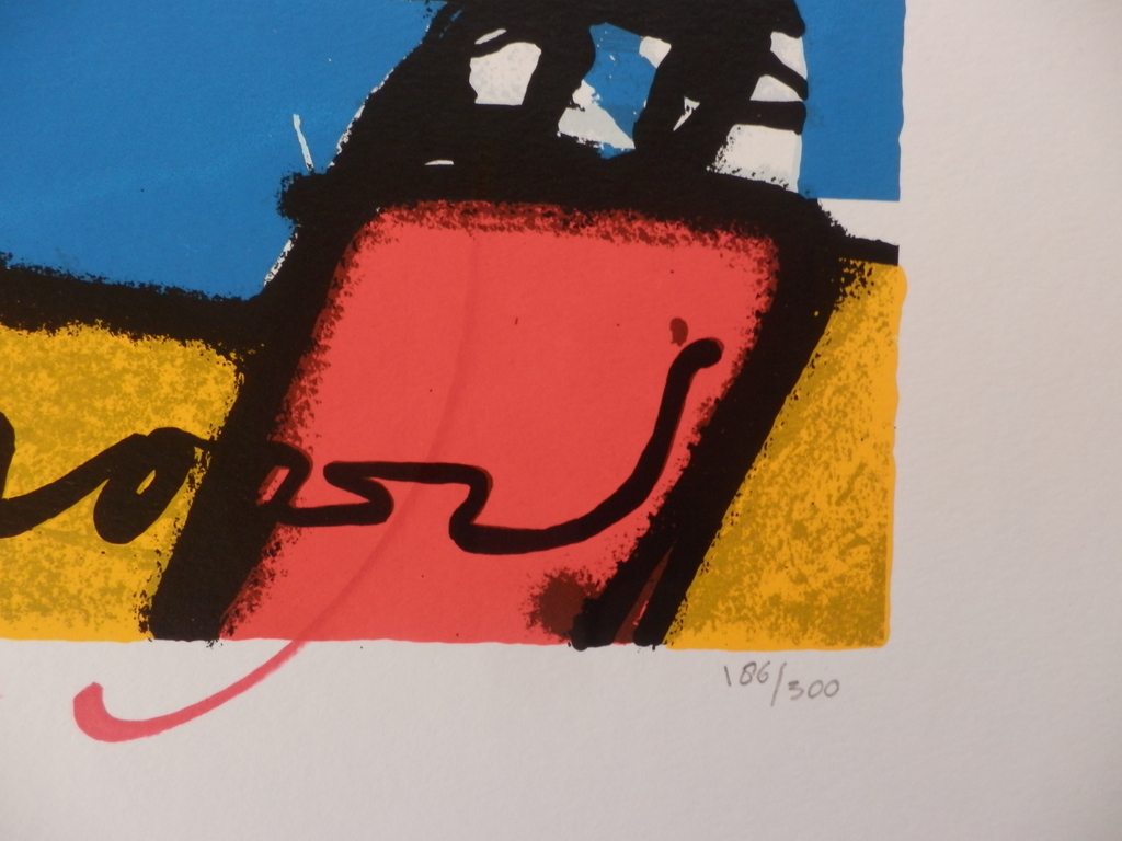 HERMAN BROOD, Gelimiteerde en HANDGESIGNEERDE Zeefdruk  GOLFER kopen? Bied vanaf 195!