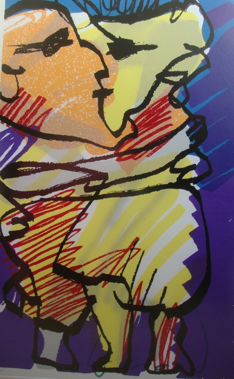 Herman Brood -Zeefdruk - ' TRUE LOVE '  - INGELIJST -  GROOT!!!!                 kopen? Bied vanaf 395!