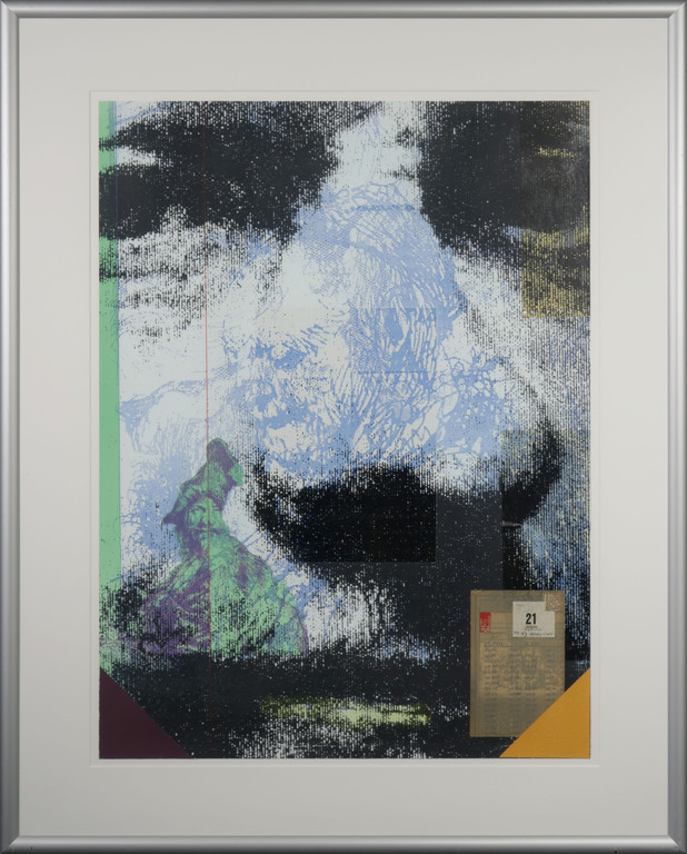 Harald Vlugt: Zeefdruk en Collage, Autumn - Ingelijst (Groot) verkocht voor € 35!