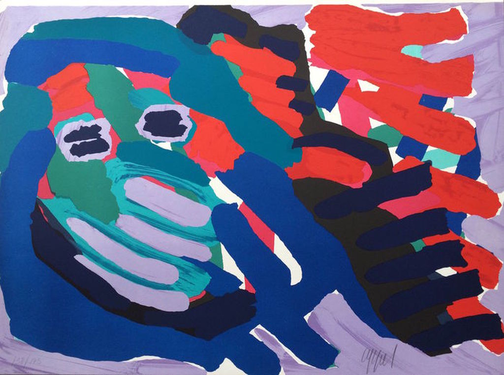  Another blue head again - oplage 175 ex. - Prachtig ingelijst kopen? Bied vanaf 450!