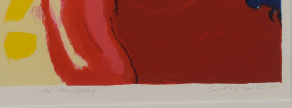 Henk van Vessem - Henk van Vessem: Zeefdruk, De middag - Ingelijst kopen? Bied vanaf 35!