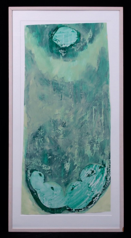 Barbara van der Cruijsen: Gouache, Zonder titel - Ingelijst (groot) kopen? Bied vanaf 40!