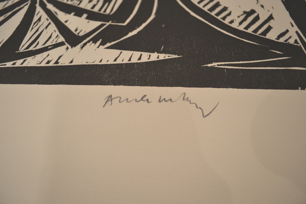 Alechinsky, houtsnede handmatig ingekleurd, Coups des gouge kopen? Bied vanaf 750!