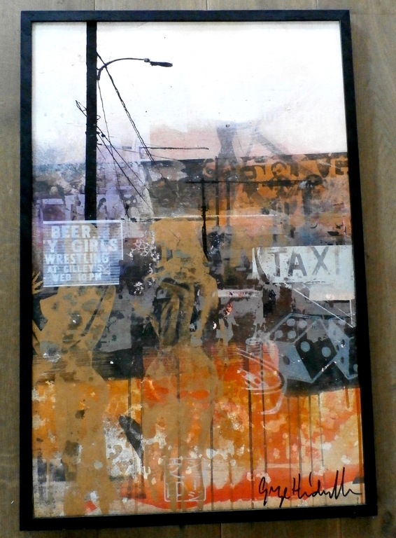 George Heidweiller, ingelijst schilderij: Cityscape, handgesigneerd kopen? Bied vanaf 395!