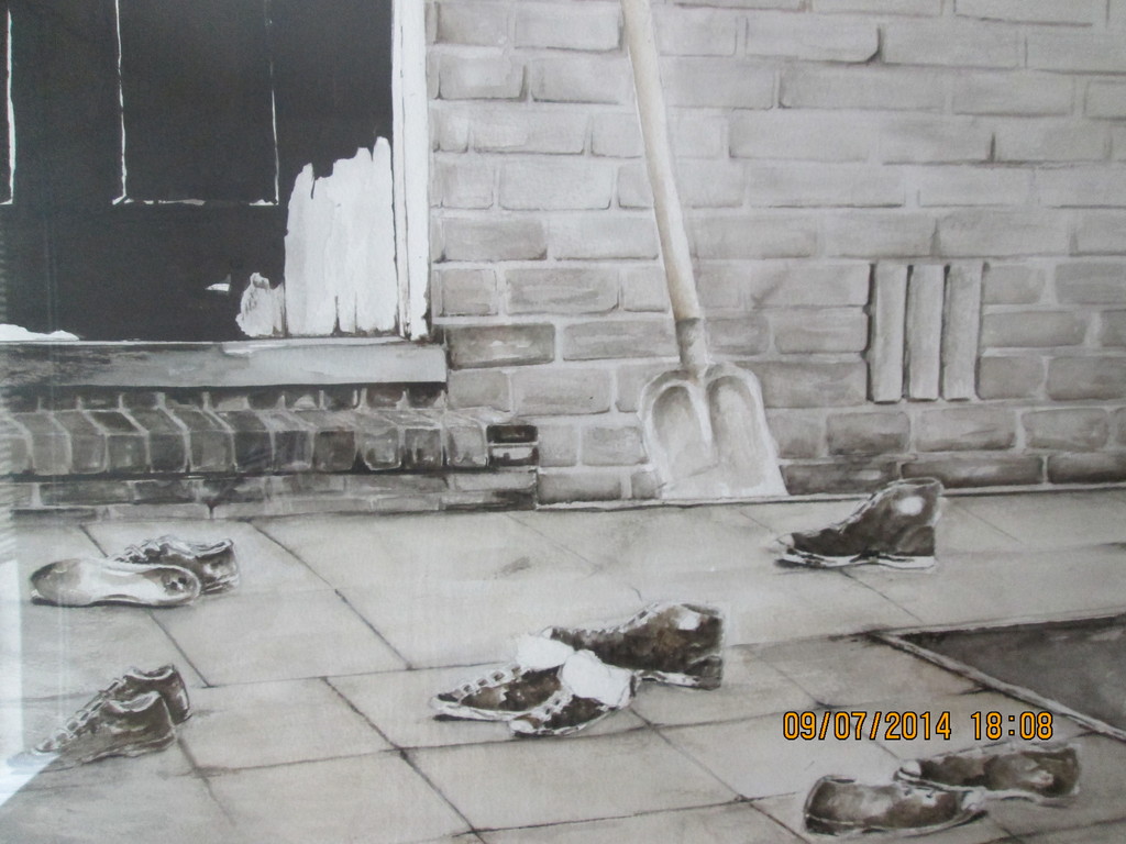 mij onbekend wel gesigneerd Tekening/Aquarel sneakers kopen? Bied vanaf 1!