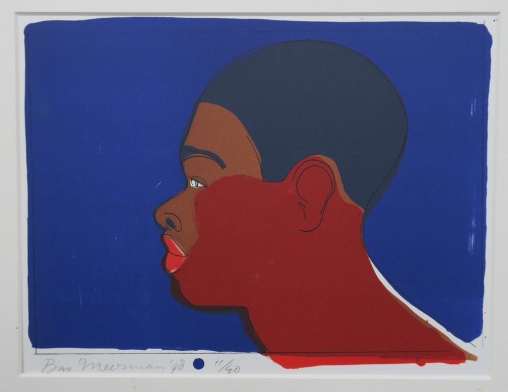Bas Meerman: Litho, Man en-profil verkocht voor € 90!