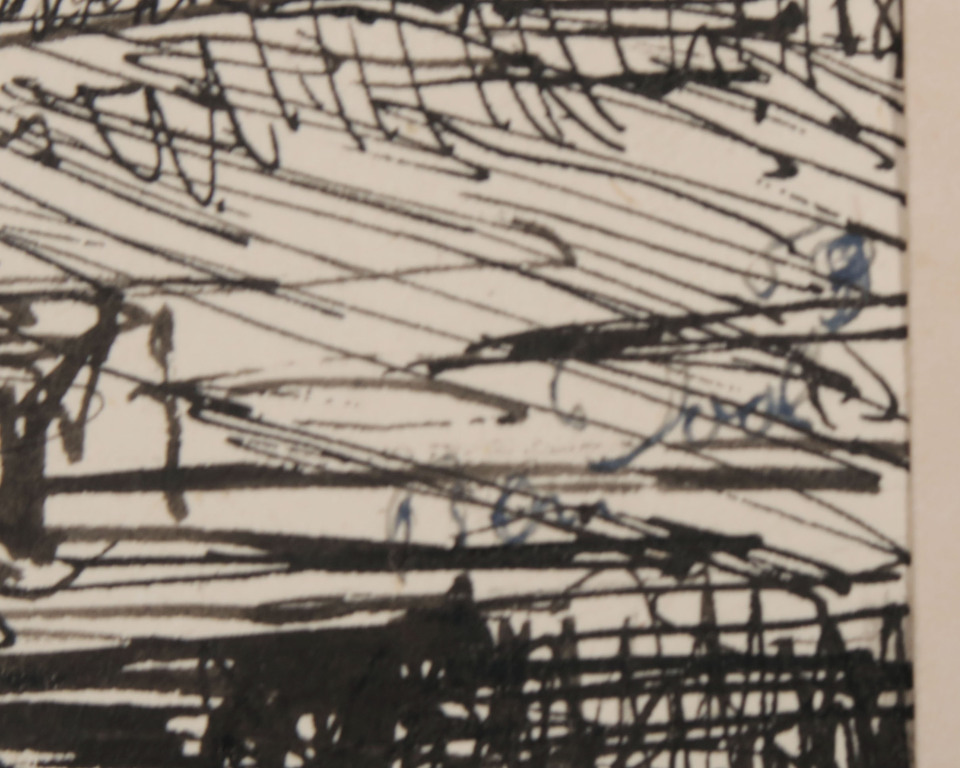 Rein Dool: Pentekening op papier, Cafe kopen? Bied vanaf 20!