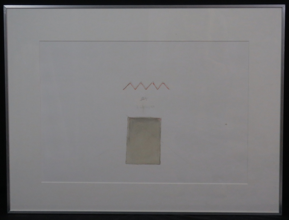 Cees Andriessen: Ets, Zonder titel -Ingelijst verkocht voor € 100!