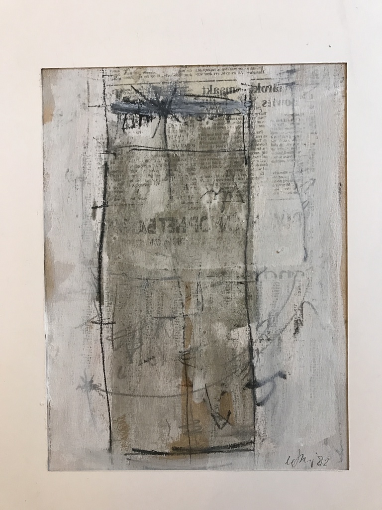 Leo de Jong gemengde technieken op papier, gesigneerd. 1982 kopen? Bied vanaf 1!