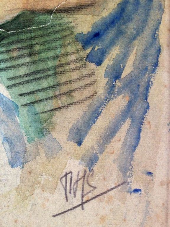 Onbekende Kunstenaar: Pastel/AquarelTekening , kopen? Bied vanaf 1!