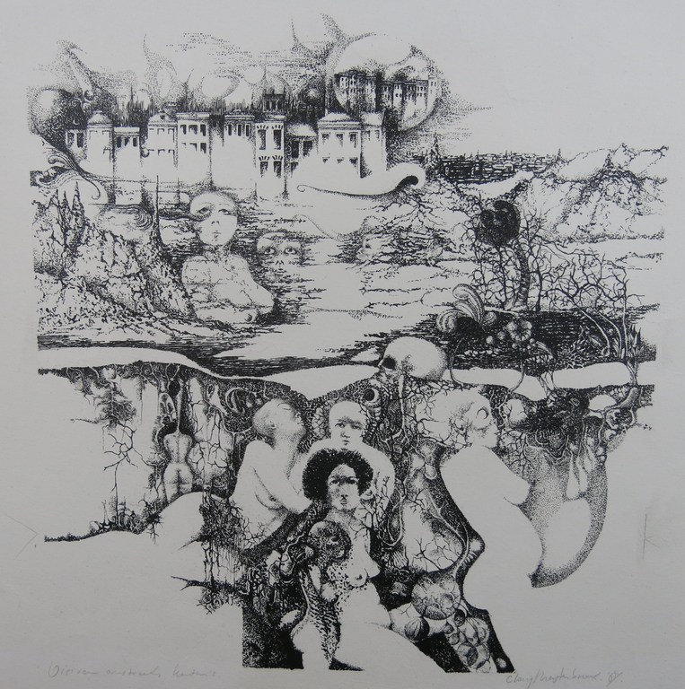 Clairy Mastenbroek: Litho, Visioen omstreeks kerstmis + 4 onbekend gesigneerde werken op papier  kopen? Bied vanaf 35!