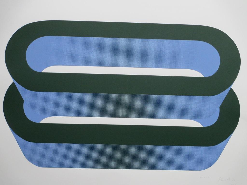 Yvonne Kracht, Abstractieve Vorm, Zeefdruk 1970 verkocht voor € 65!