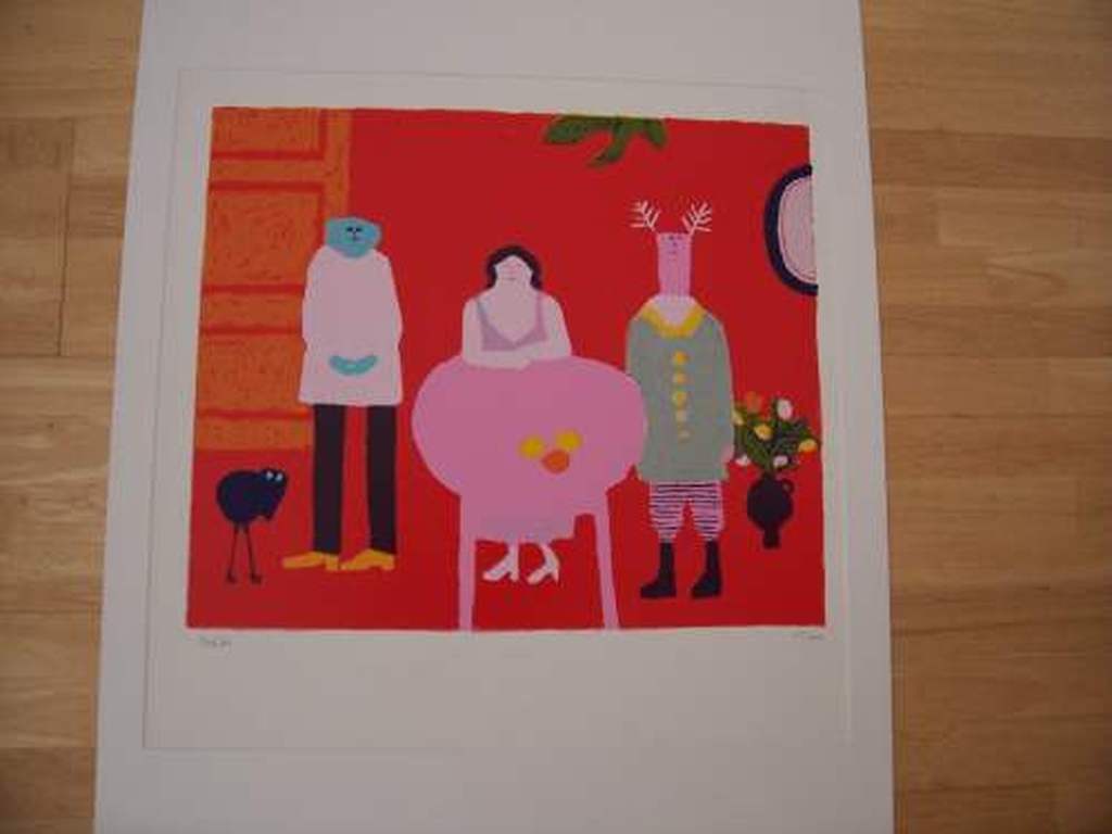 Jan Roëde, zeefdruk, Z.T. verkocht voor € 90!