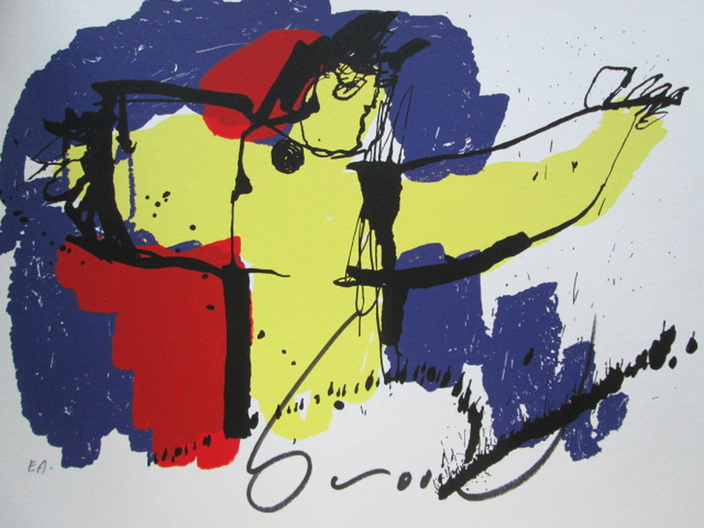 HERMAN BROOD HANDGESIGNEERDE ZEEFDRUK BRASIL GOD verkocht voor € 90!