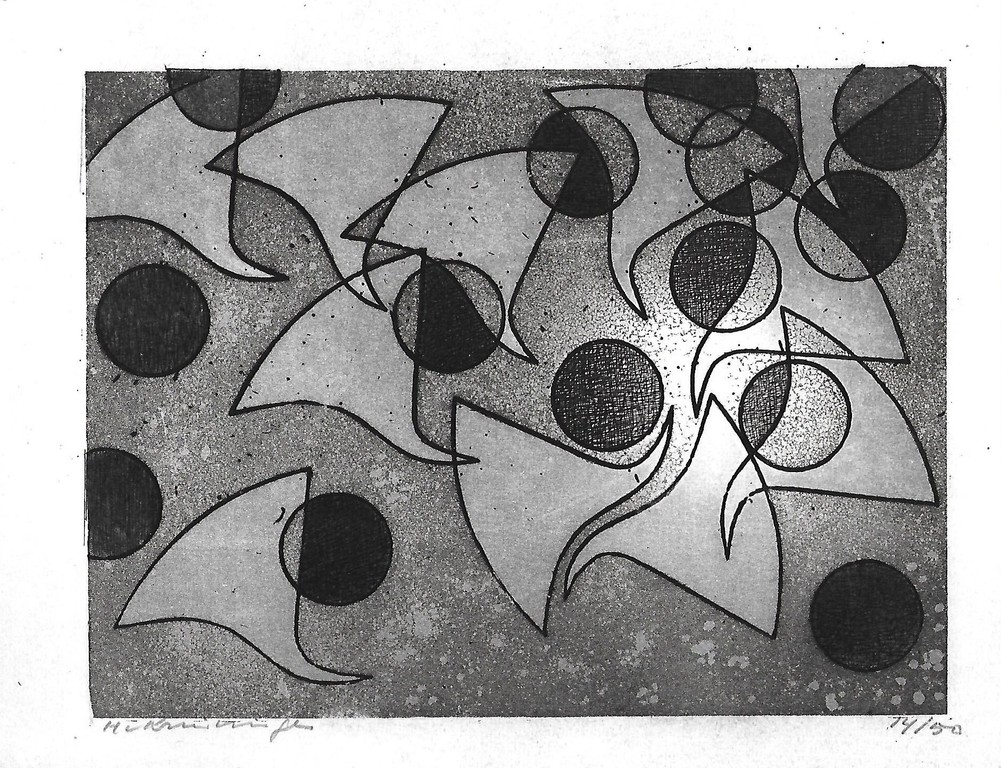 Harry van Kruiningen, ets, het ontstaan van het leven verkocht voor € 51!