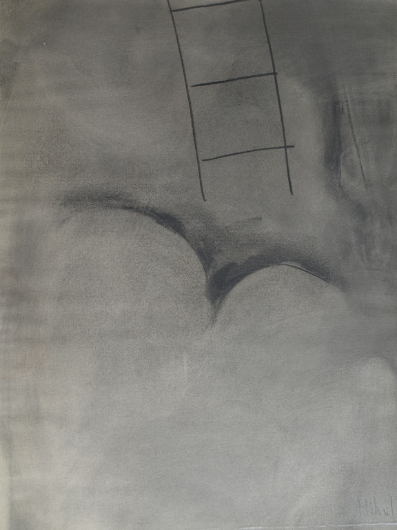 Mihail Simeonov : Houtskooltekening - Zonder titel – gesigneerd – 1973 kopen? Bied vanaf 1!