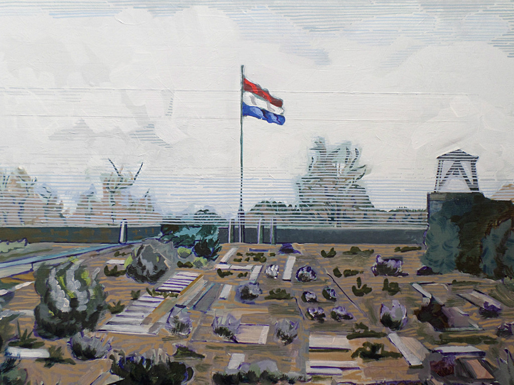 Frank Ruijter - Een dag in Mei, olieverf op paneel (zeer groot) kopen? Bied vanaf 125!