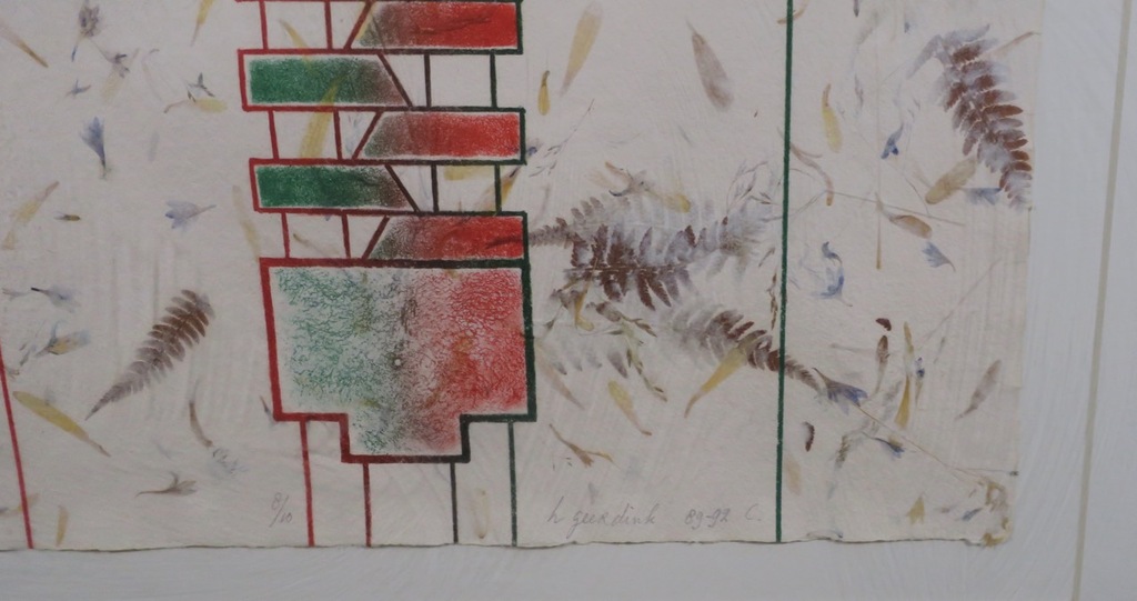 Herman Geerdink: Litho op handgeschept papier, Rits - Ingelijst kopen? Bied vanaf 1!