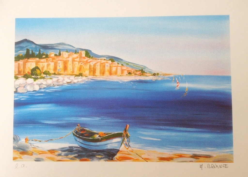 ANNE-MARIE BRIANTE  Litho   LA CHALOUPE  (Bretagne) kopen? Bied vanaf 1!