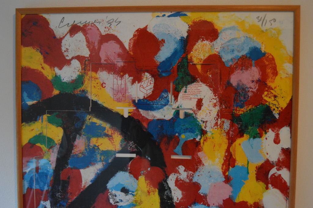 Jan Cremer: Zeefdruk op postpakketjes - Z.T. - ingelijst - GROOT kopen? Bied vanaf 199!