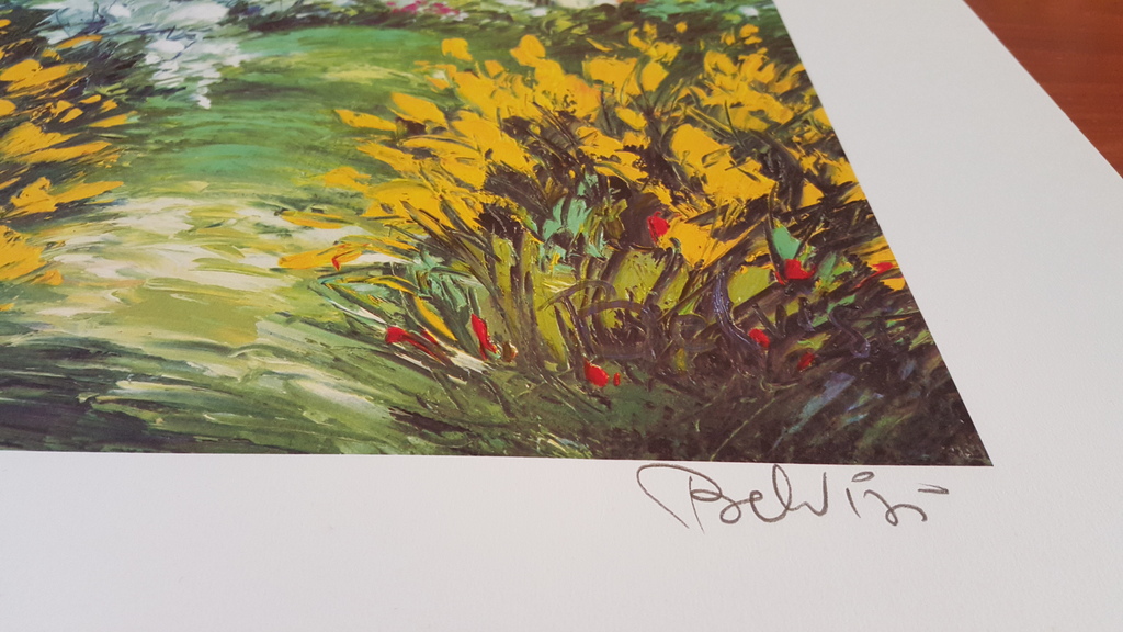 MARCEL BELVISI - LES GENÊTS , grote zeefdruk, gesigneerd kopen? Bied vanaf 1!