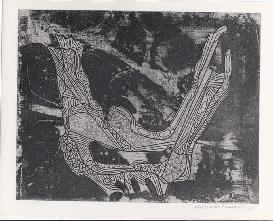 Wout van Heusden: Foto van ets: Fragment twee - Victor E.Nieuwenhuys kopen? Bied vanaf 1!