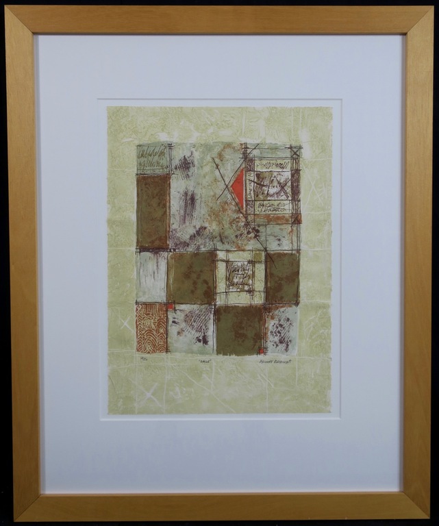 Bernard Remusat: Carborundum, Dalle - Ingelijst verkocht voor € 50!