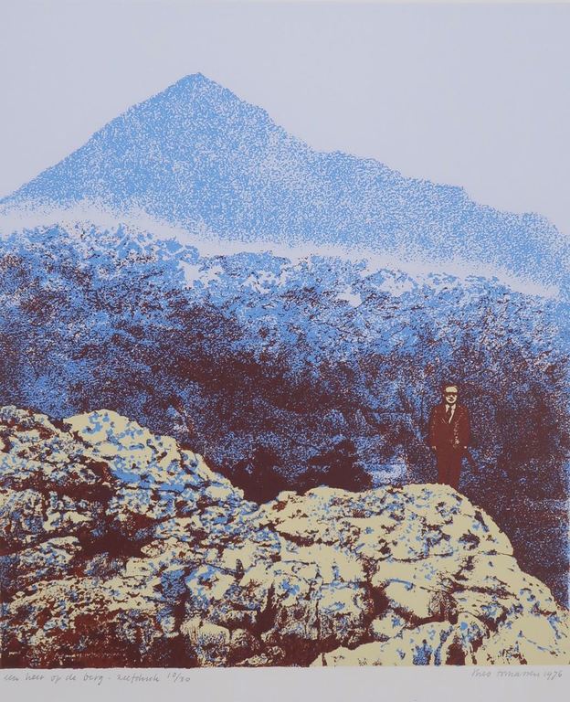 Theo Tomassen: Zeefdruk, Een heer op de berg kopen? Bied vanaf 1!