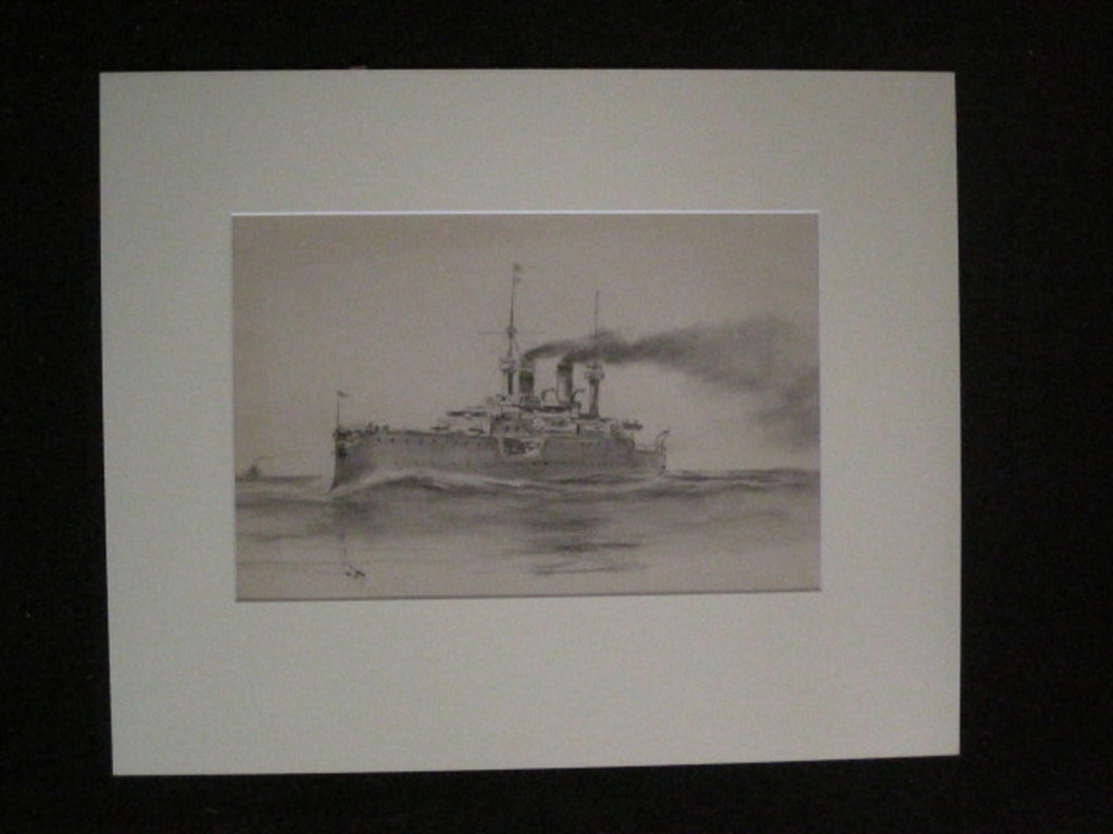 Fraaie potloodtekening G.LKiers 1838-1916 "pantserdekschip Hr Ms Gelderland " kopen? Bied vanaf 1!