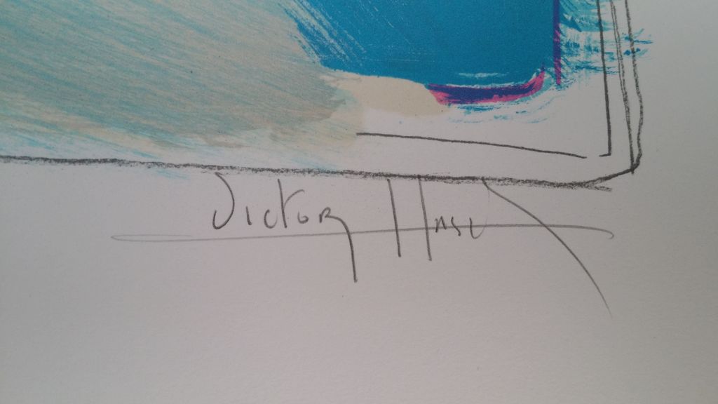 Victor Hasch, Kleurenlitho, Les Pins kopen? Bied vanaf 1!