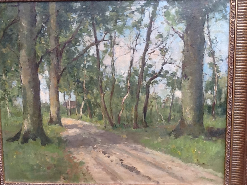 Louis Stutterheim. Laantje in Blaricum, olieverf op doek Larense School. kopen? Bied vanaf 450!