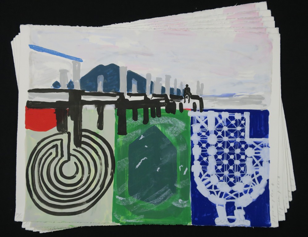 Cees Dolk: Lot met 8 zeefdrukken, Figurenplan 4 kopen? Bied vanaf 50!