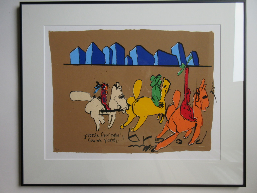 Herman Brood: zeefdruk, paarde fascinatie  kopen? Bied vanaf 20!