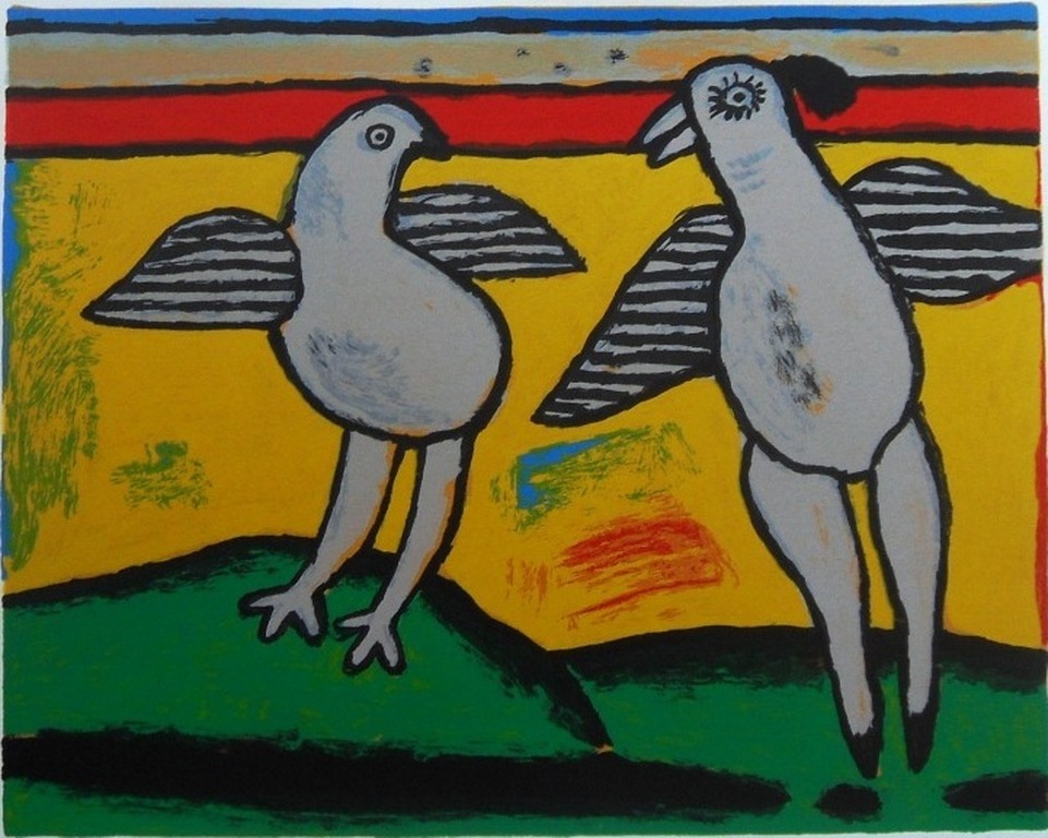 Corneille : vogels in geel  kopen? Bied vanaf 135!