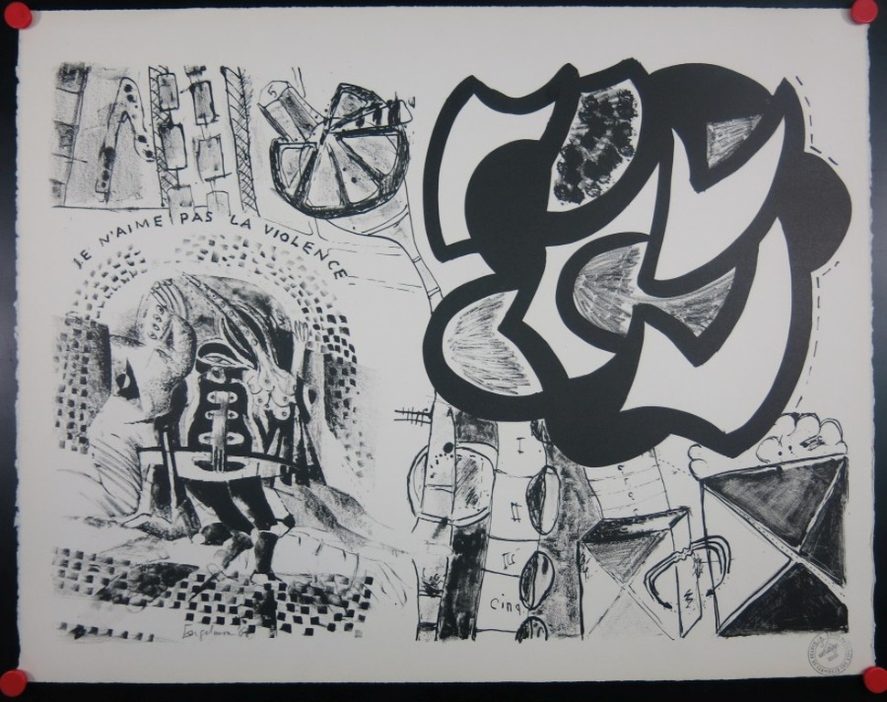 Martin Engelman e.a. : Litho, Je n'aime pas la violence kopen? Bied vanaf 35!